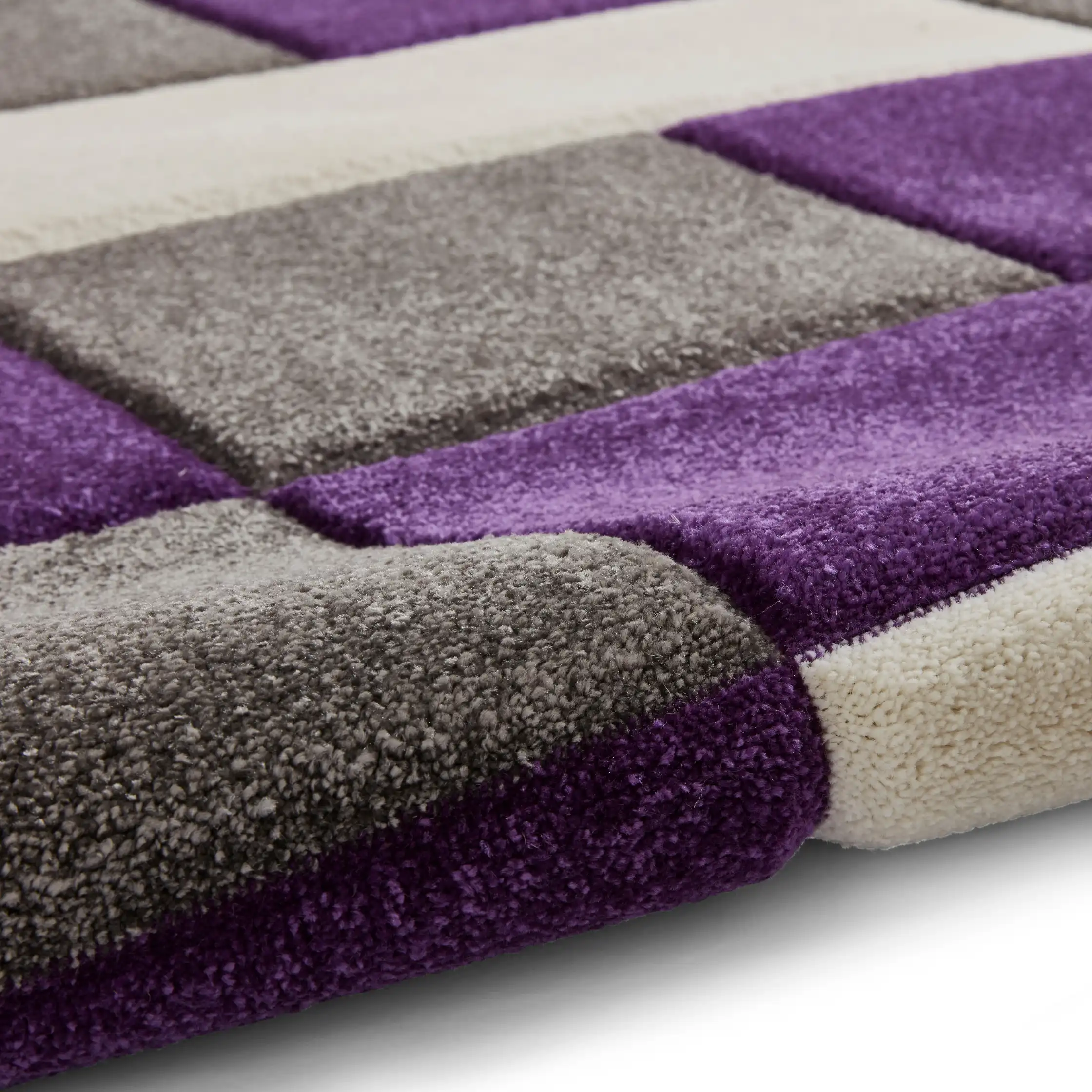 Brooklyn BRK04 Grey Purple Rug - Image 4