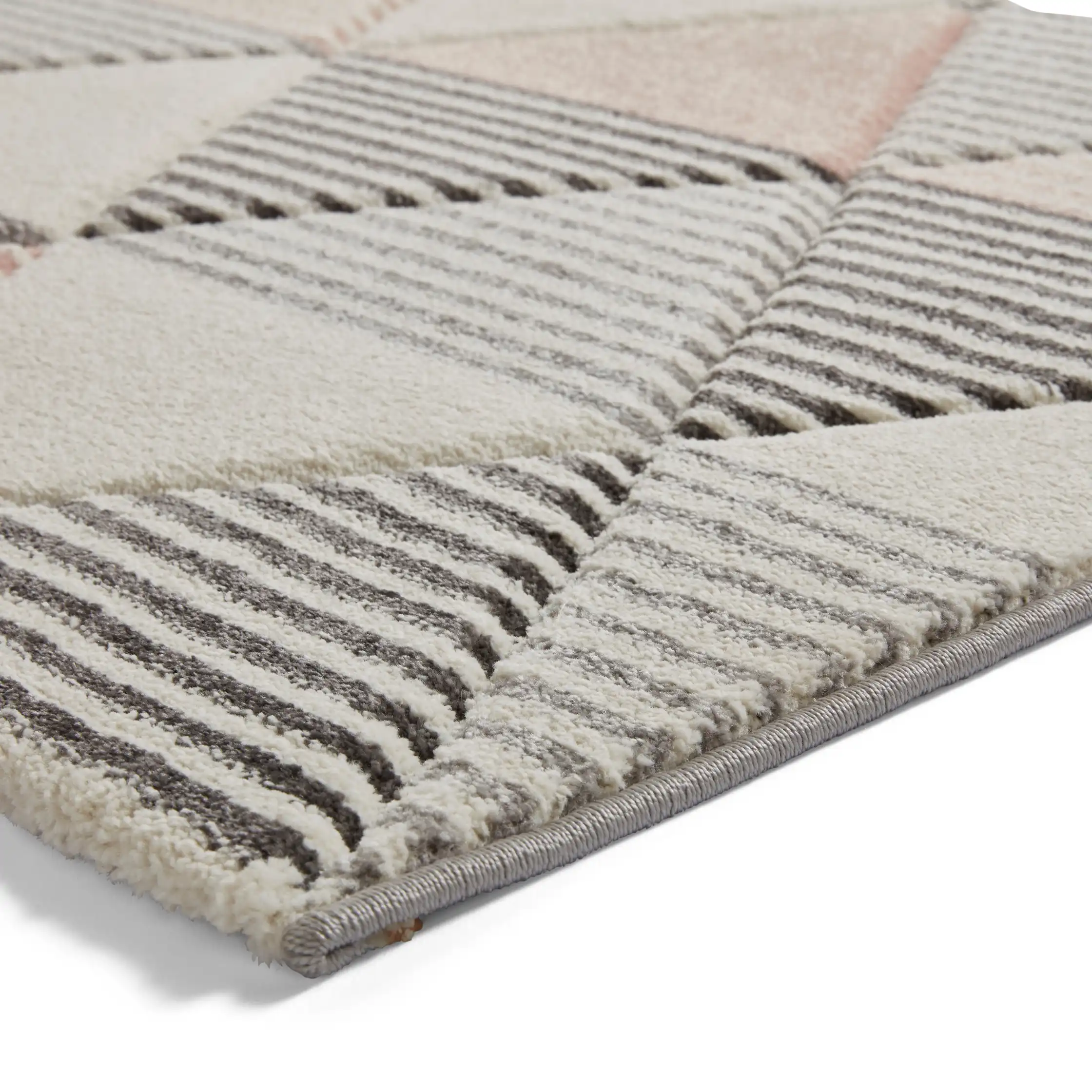 Brooklyn BRK15 Grey Rose Rug - Image 4