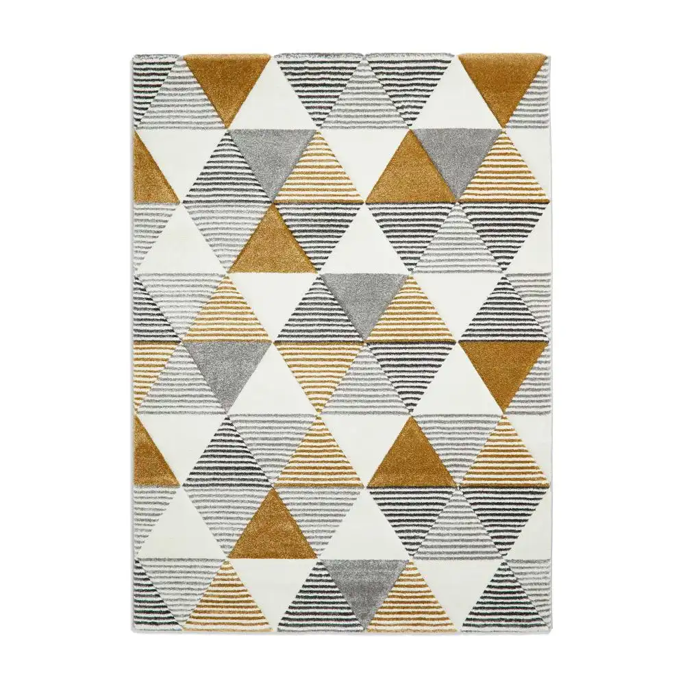 Brooklyn BRK15 Grey Yellow Rug - Image 3