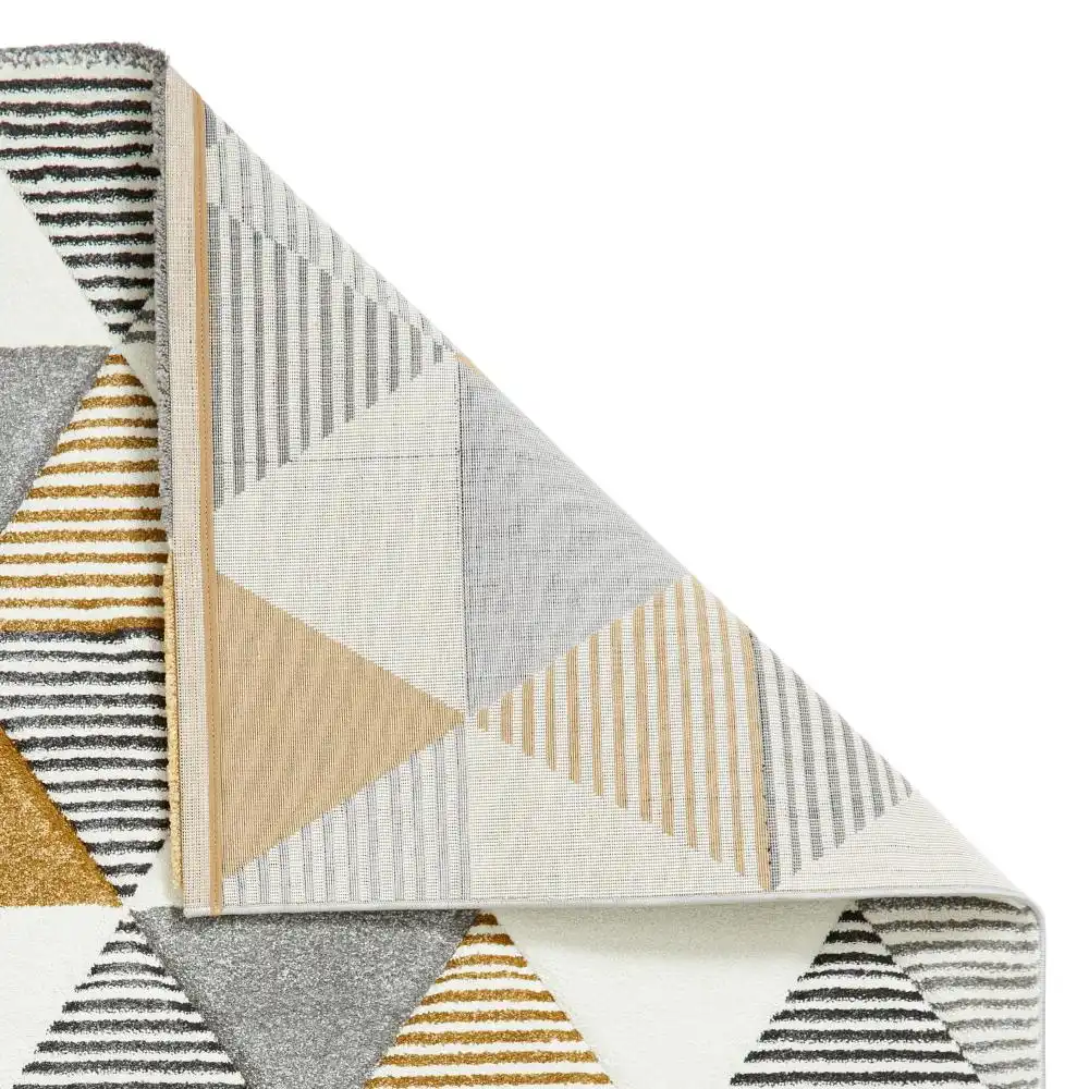Brooklyn BRK15 Grey Yellow Rug - Image 4