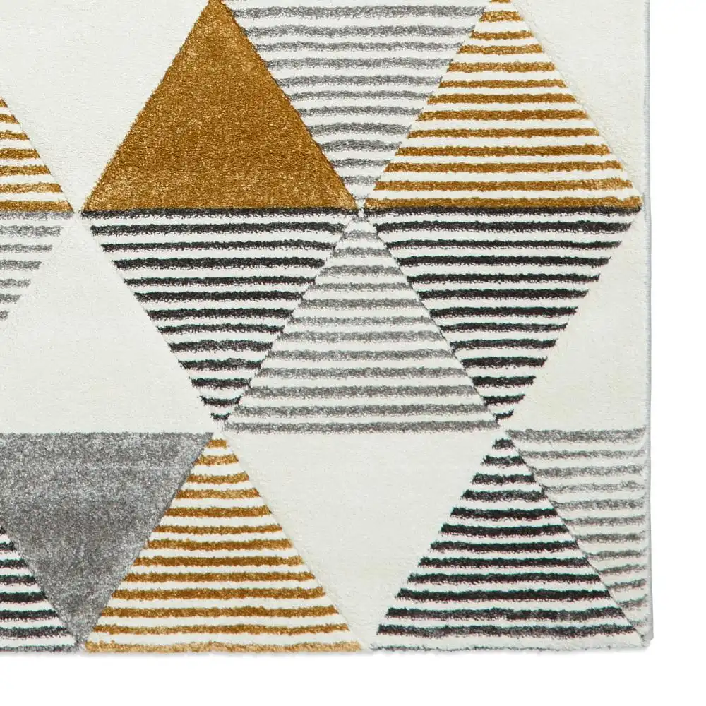 Brooklyn BRK15 Grey Yellow Rug - Image 5