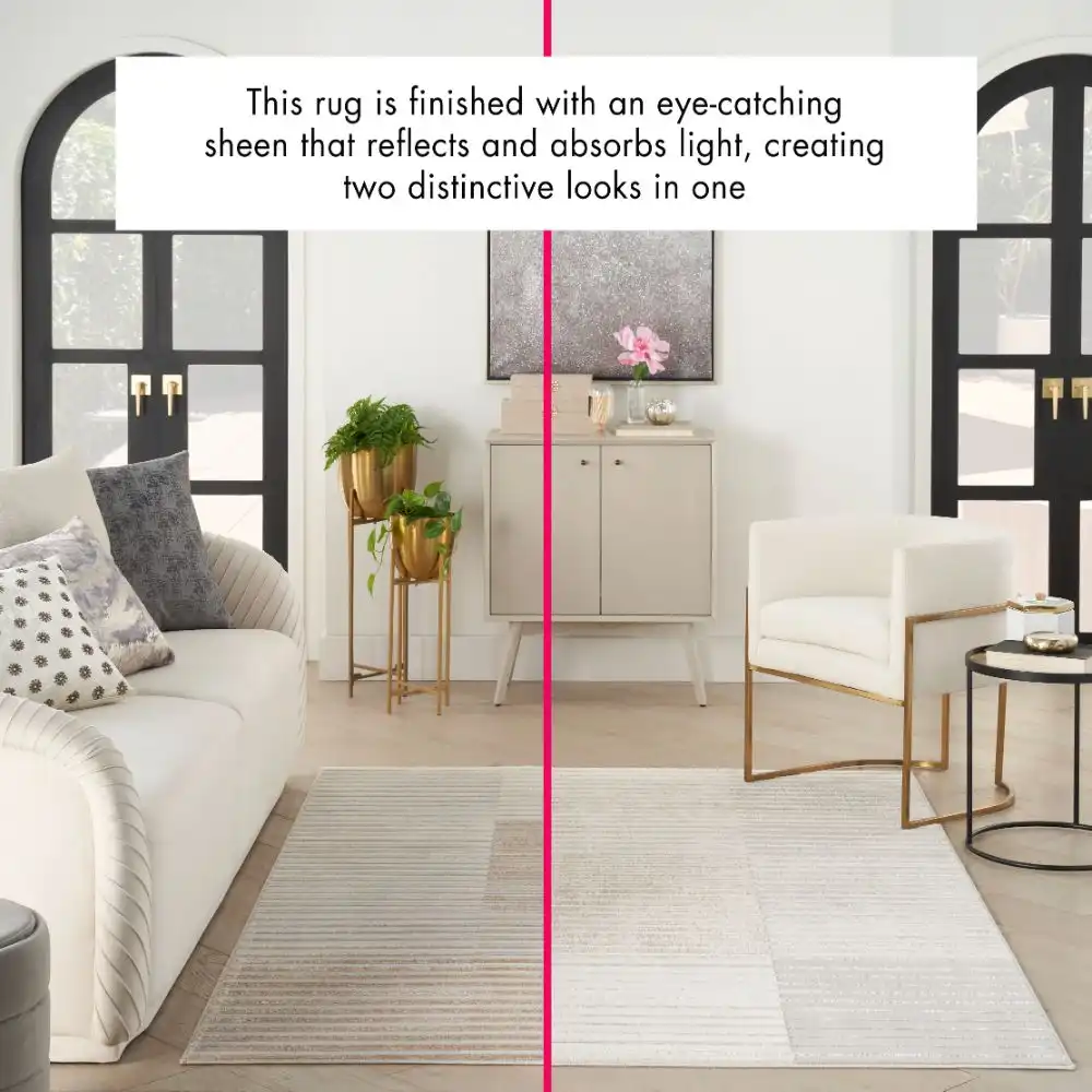 Brushstrokes BSK04 Beige Silver 1 Rug - Image 2