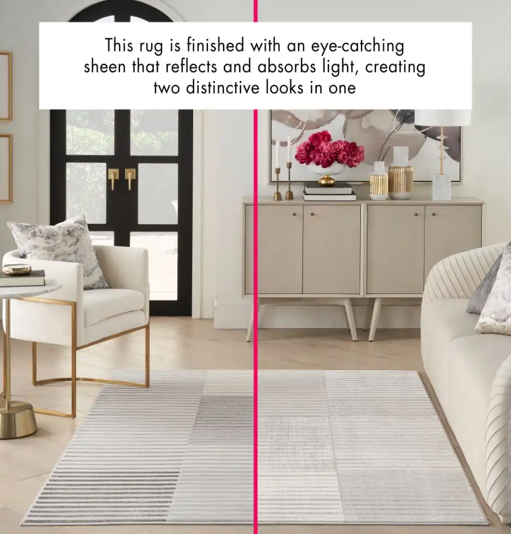 Brushstrokes BSK04 Silver Grey Rug - Image 2
