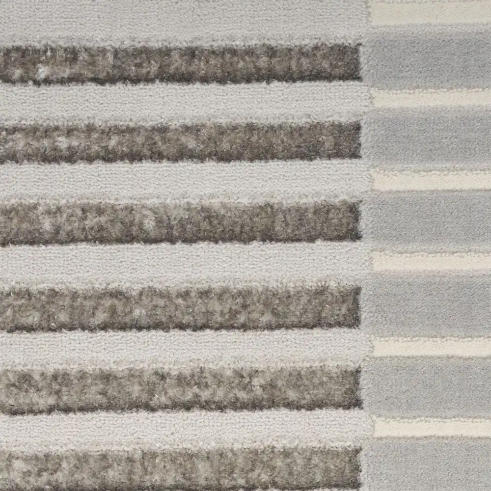 Brushstrokes BSK04 Silver Grey Rug - Image 4