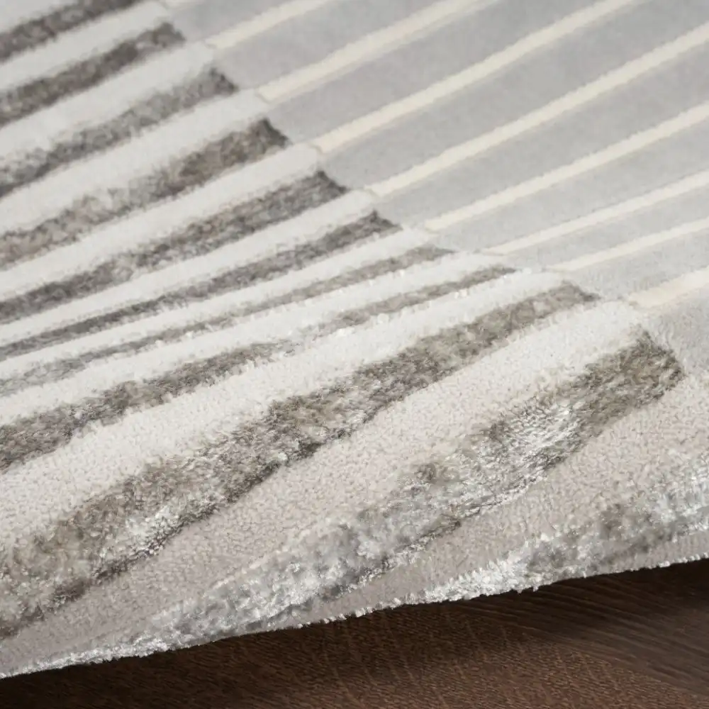 Brushstrokes BSK04 Silver Grey Rug - Image 5