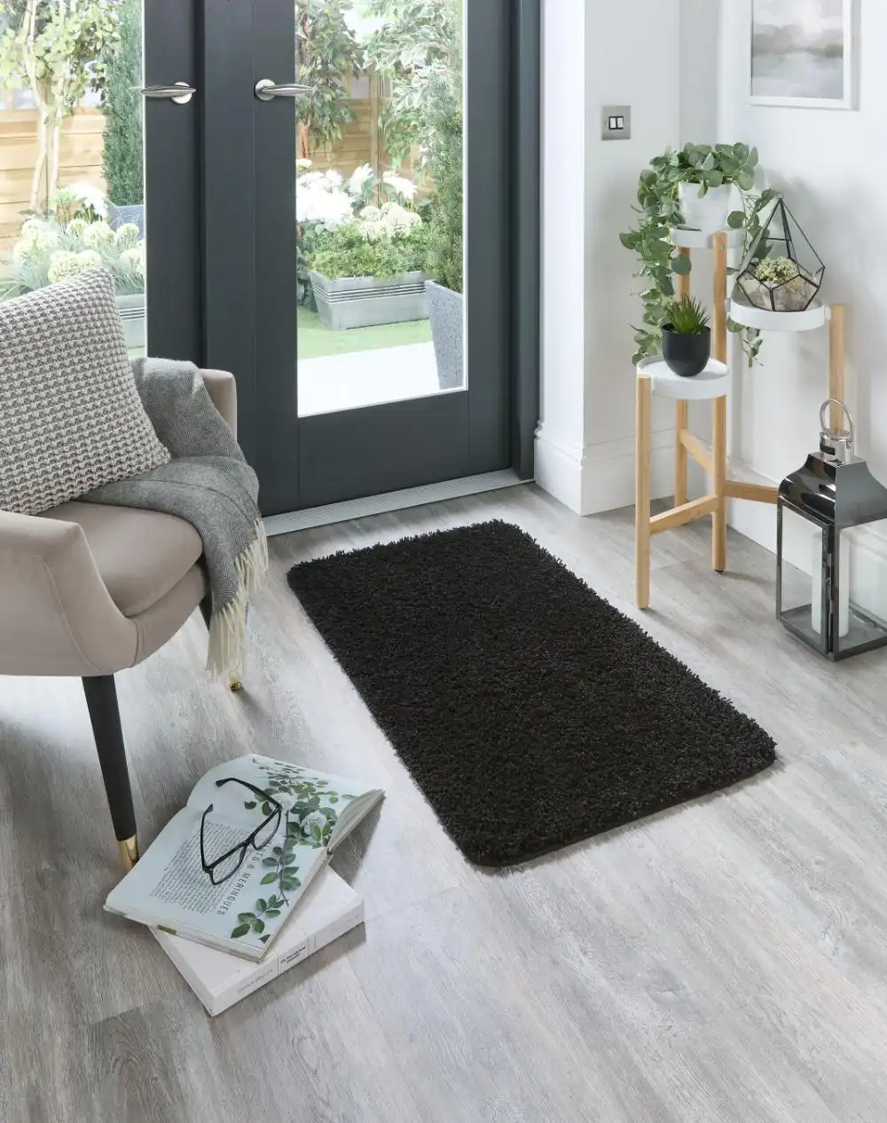 Buddy Washable Black Rug - Image 3