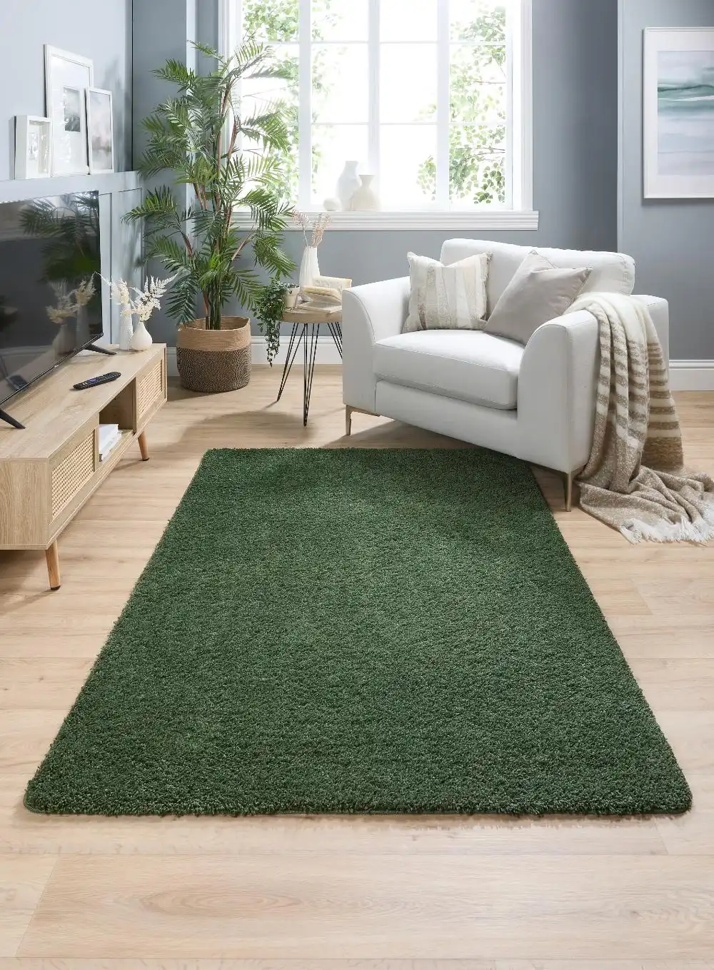 Buddy Washable Forest Green Rug