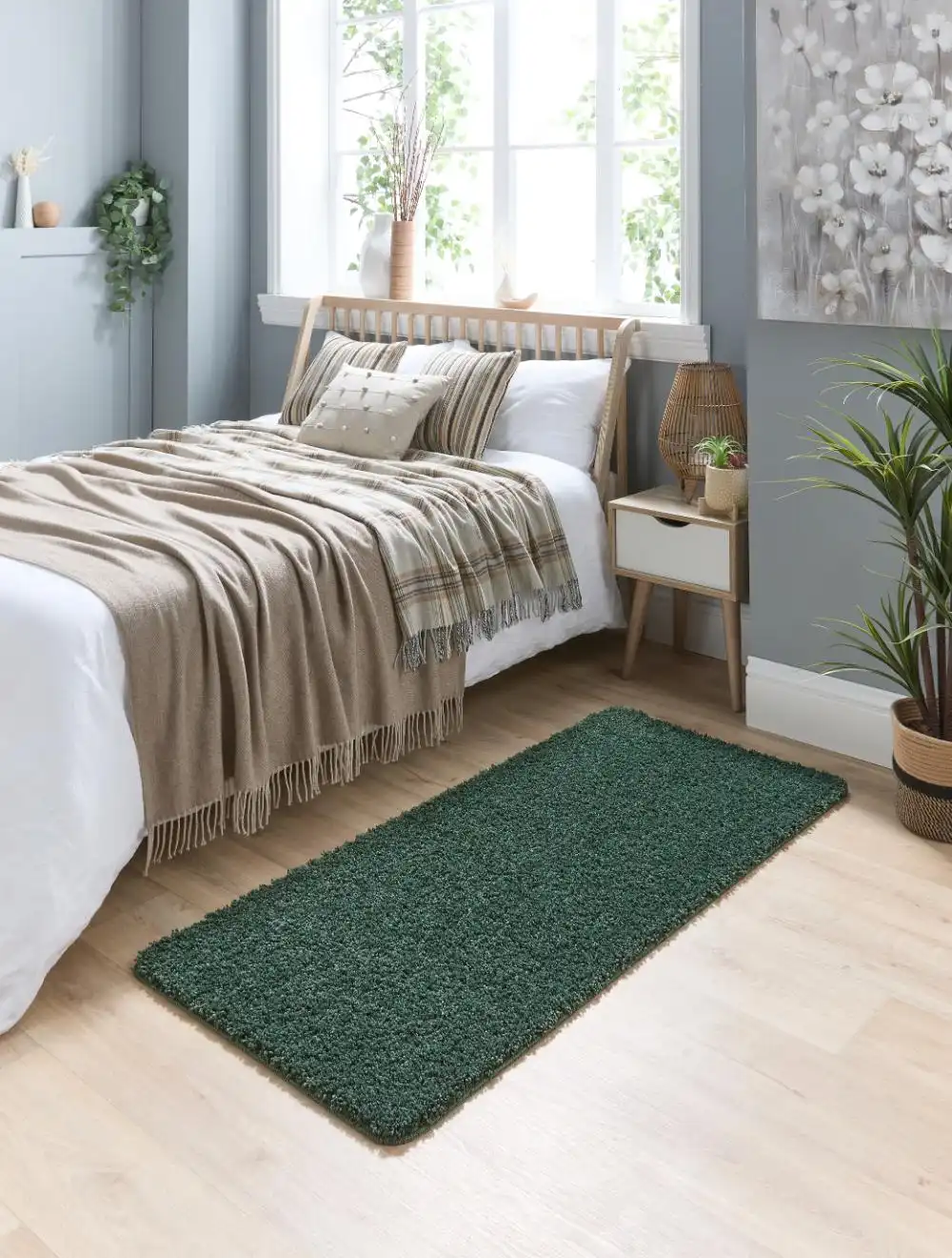 Buddy Washable Forest Green Rug - Image 2