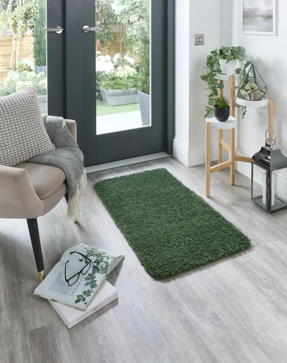 Buddy Washable Forest Green Rug - Image 3