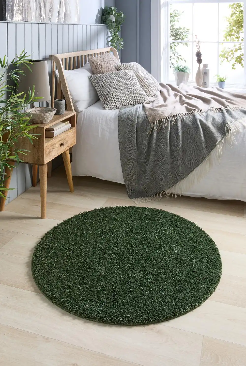 Buddy Washable Forest Green Rug - Image 4