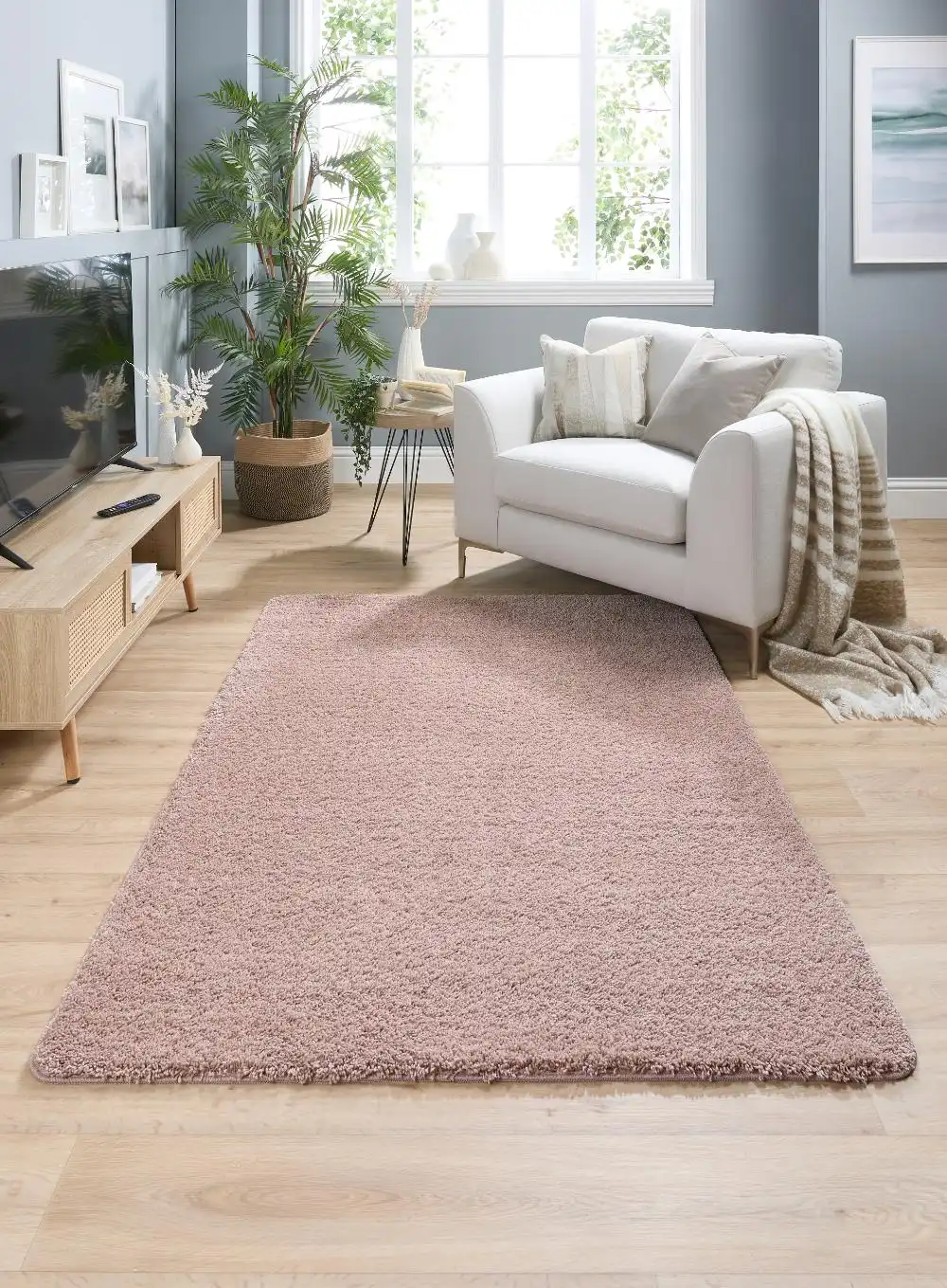 Buddy Washable Nude Pink Rug