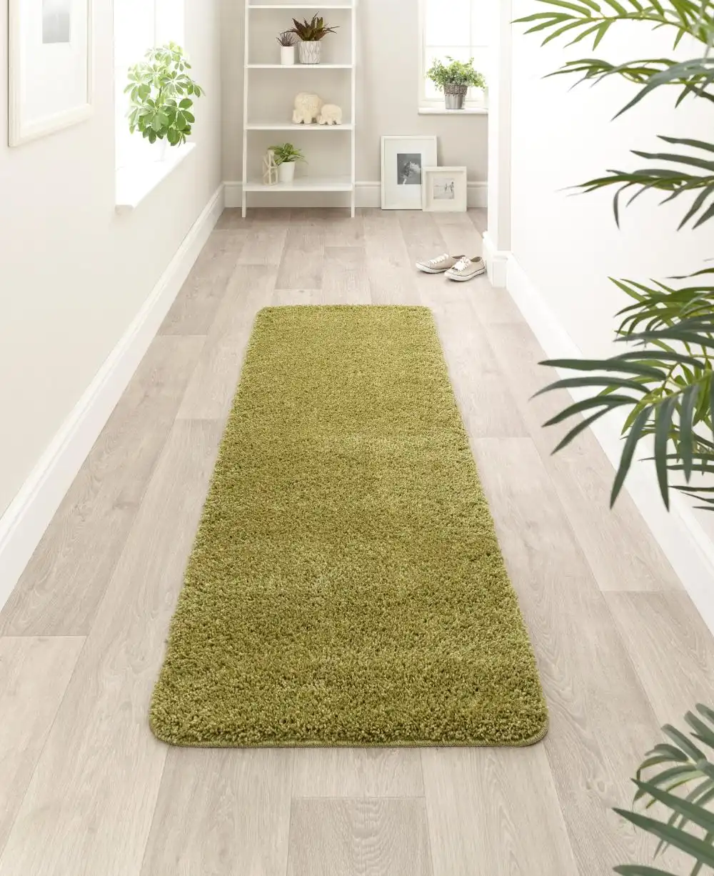 Buddy Washable Olive Green Rug - Image 5