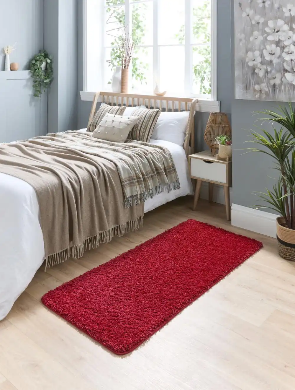 Buddy Washable Red Rug - Image 2
