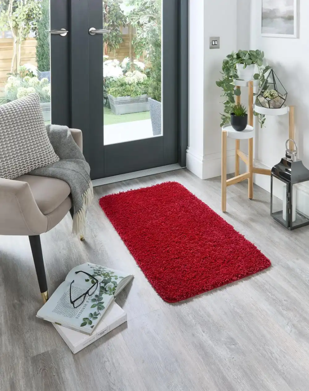 Buddy Washable Red Rug - Image 3