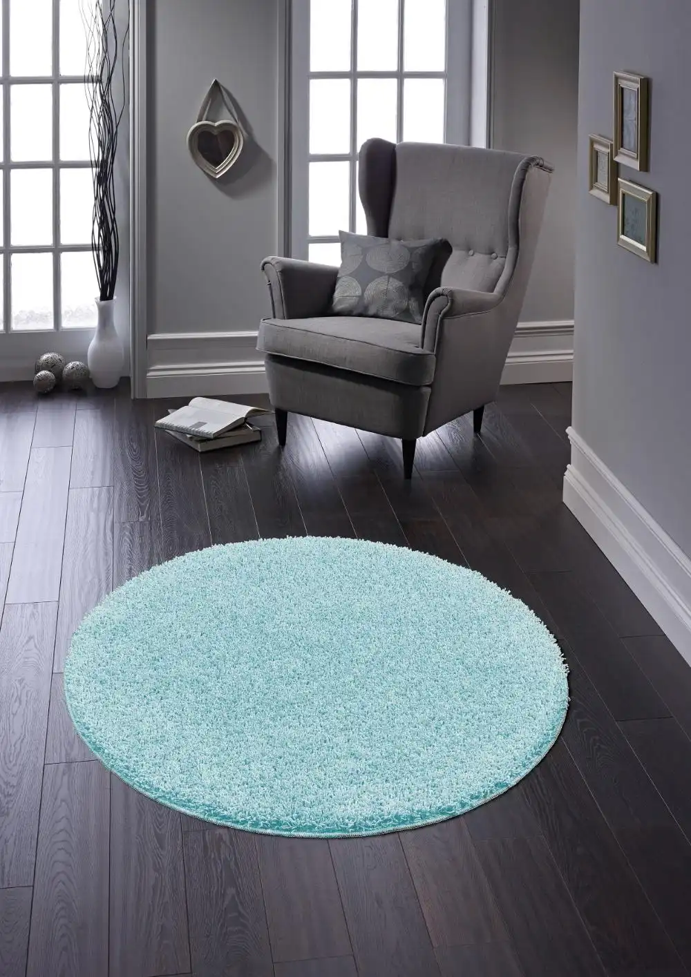 Buddy Washable Soft Blue Rug - Image 3