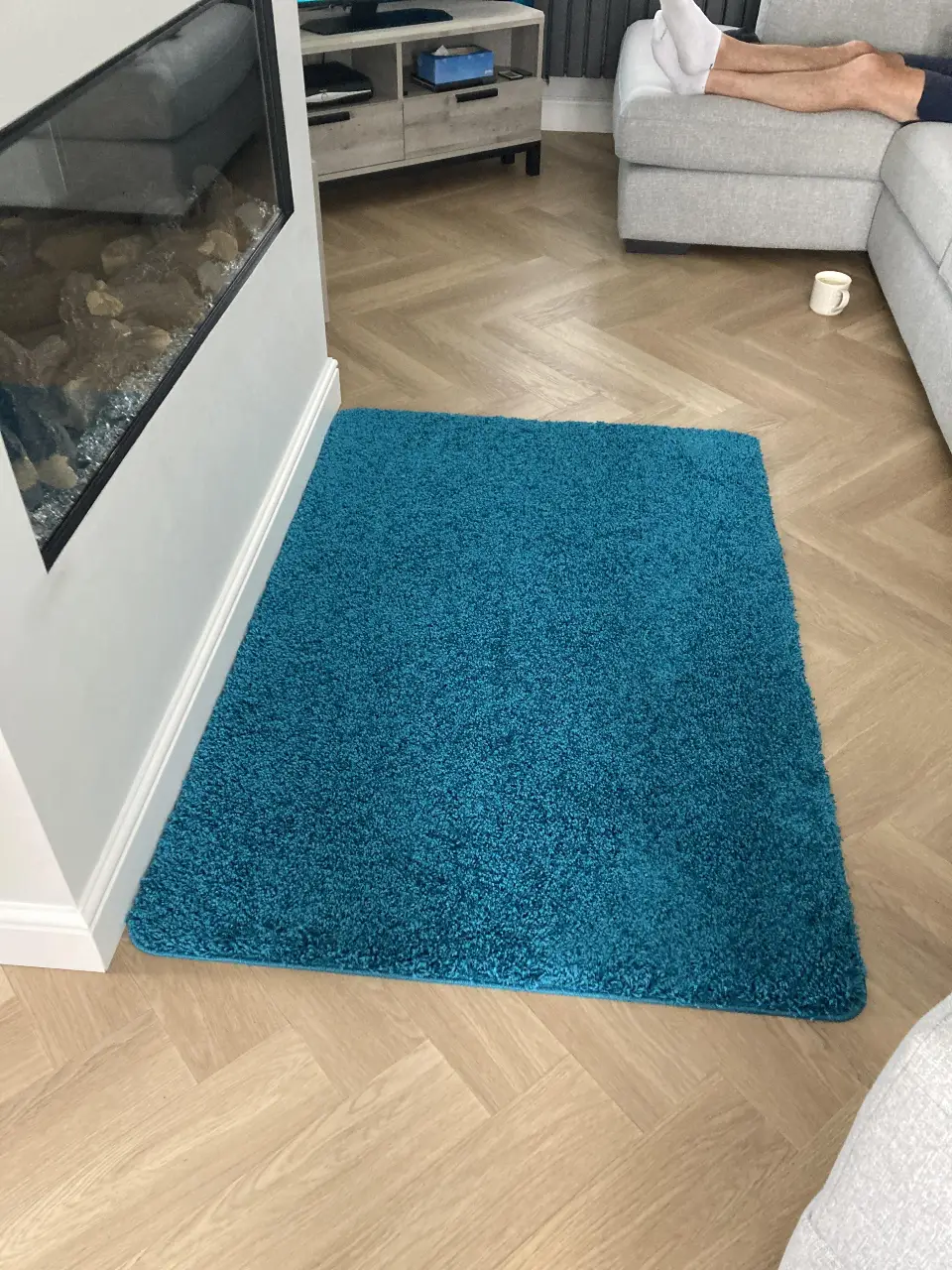 Buddy Washable Teal Rug - Image 2