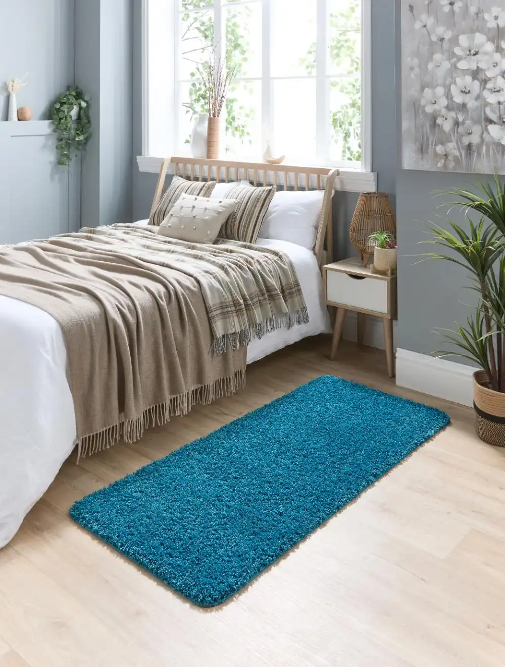 Buddy Washable Teal Rug - Image 4