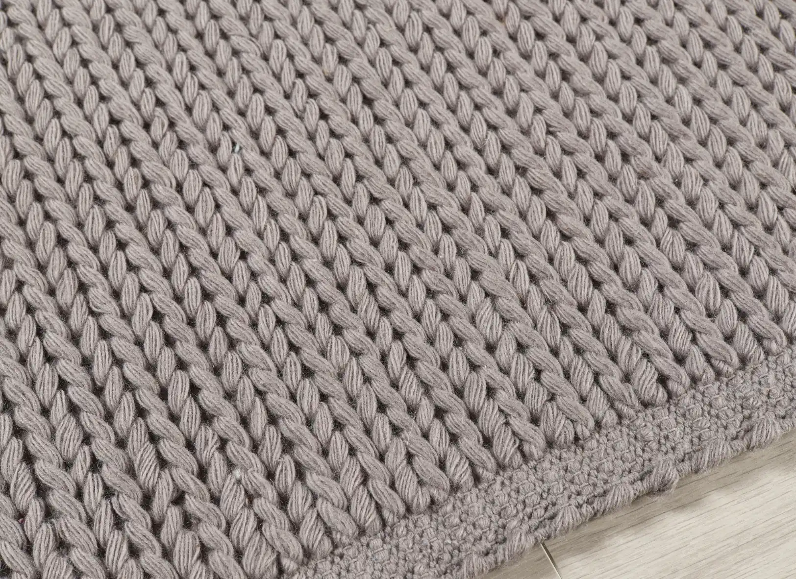 Cable Warm Grey Rug - Image 2
