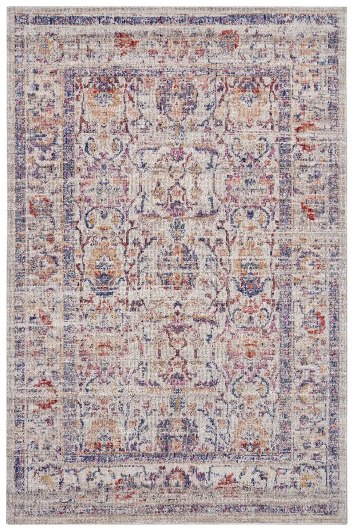 Cairo Washable 105591 Luxor Cream Multi Rug - Image 2