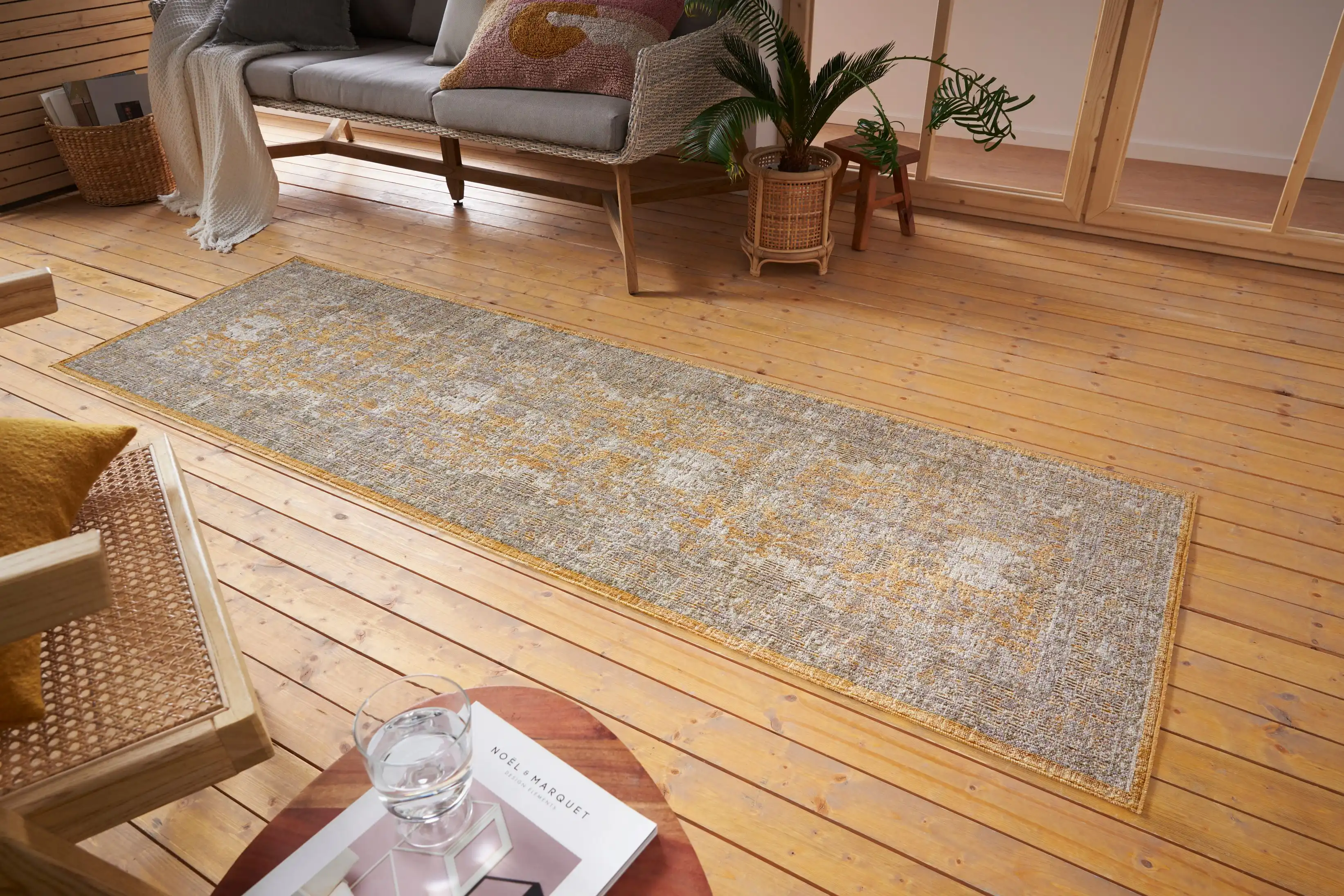 Cairo Washable 105590 Luxor Gold Rug - Image 5