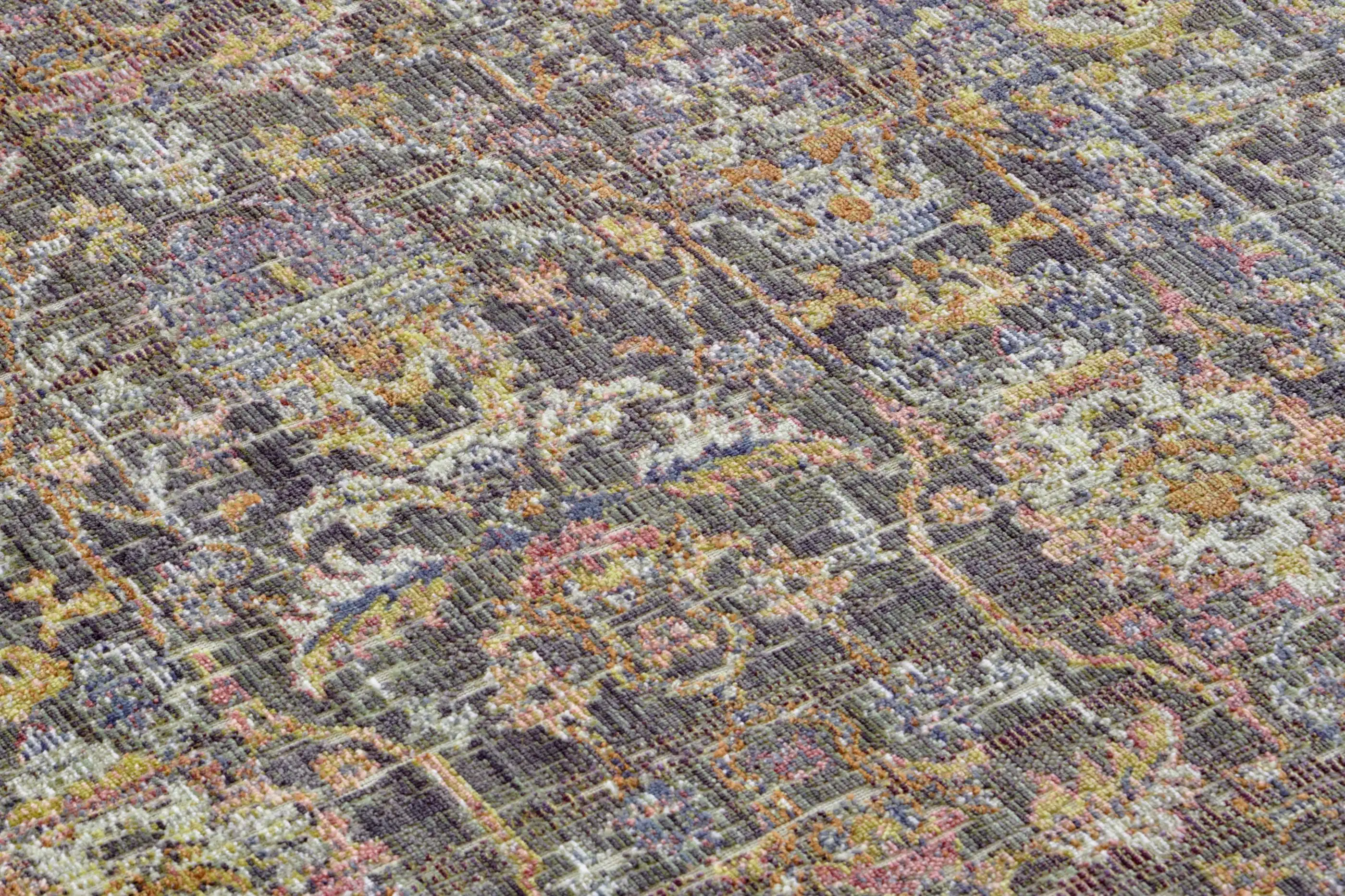 Cairo Washable 105589 Luxor Grey Multi Rug - Image 3