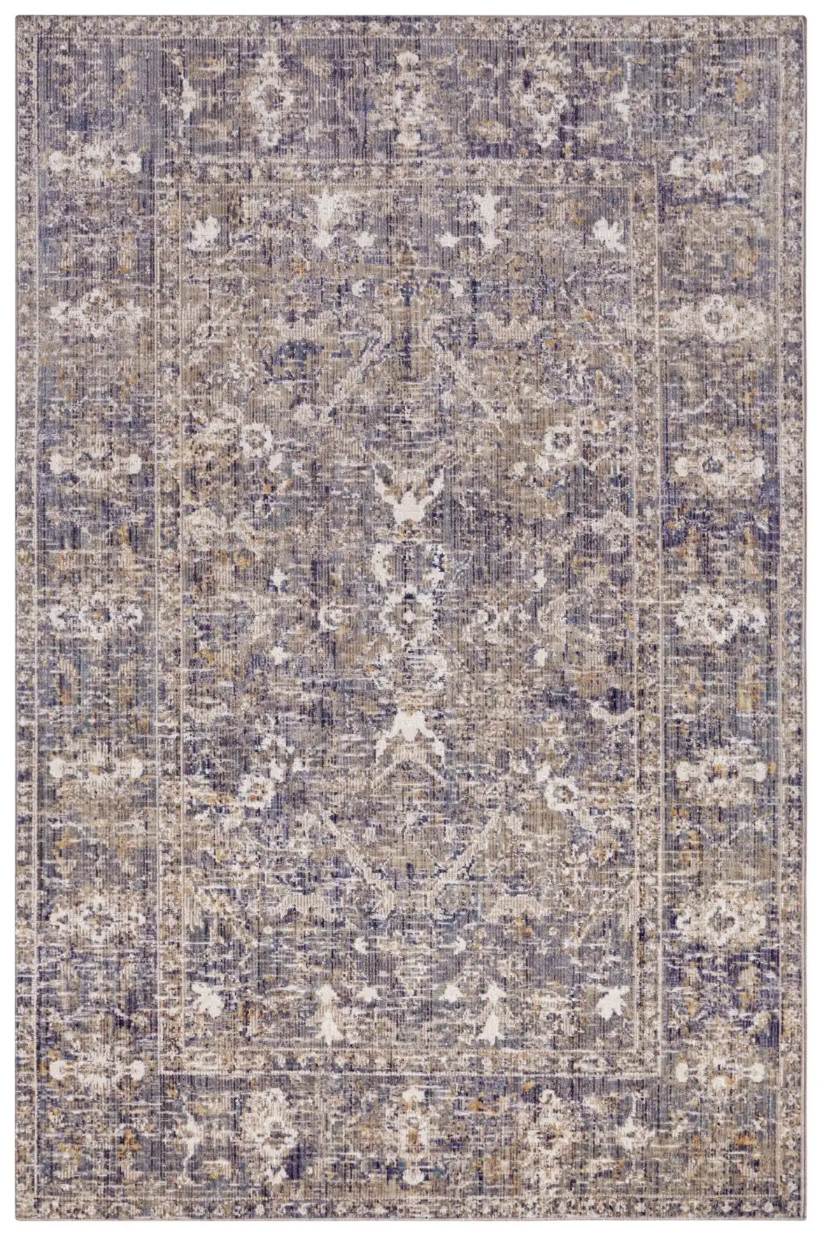 Cairo Washable Port Cream Blue Rug - Image 2