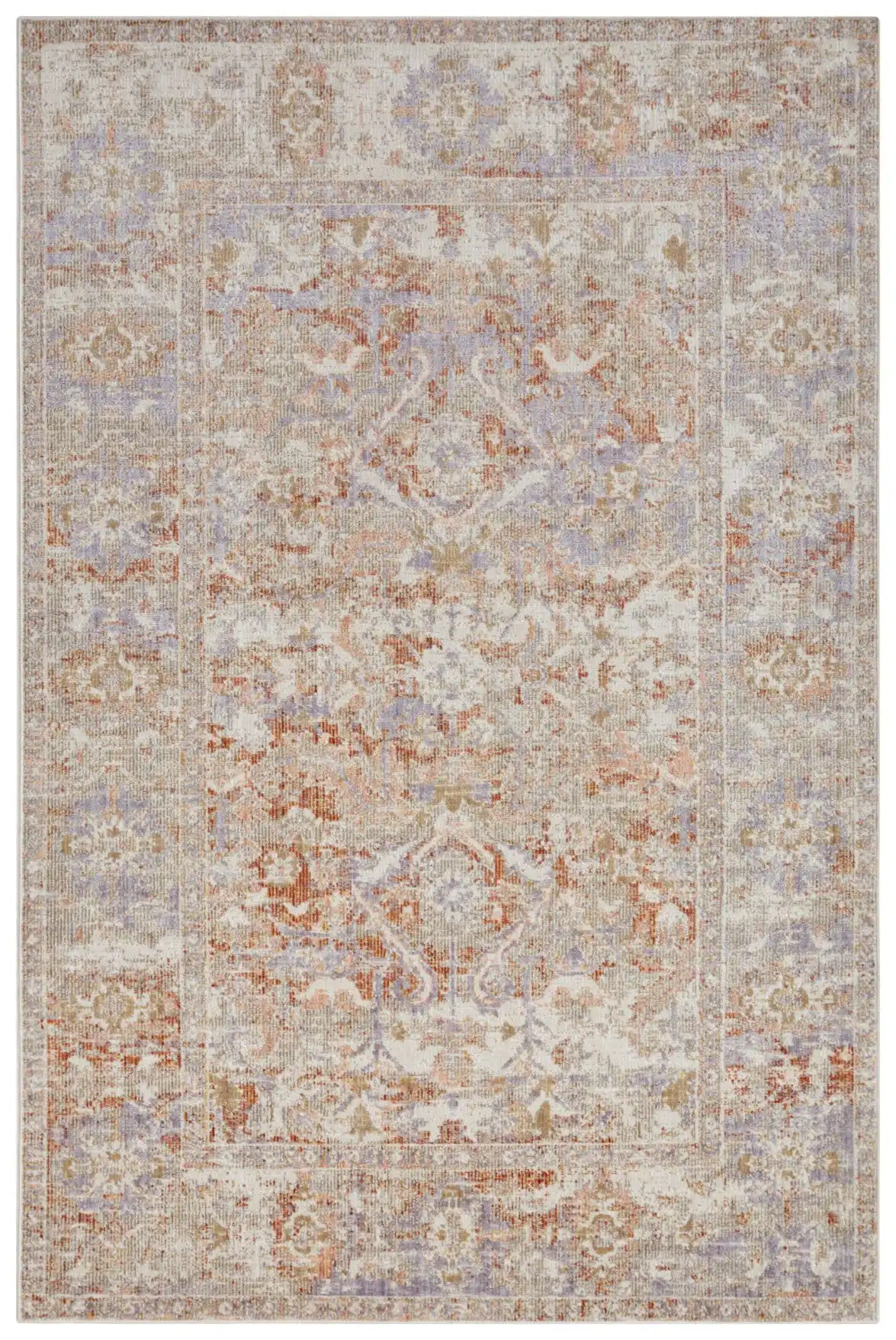 Cairo Washable 105587 Port Cream Red Rug - Image 2