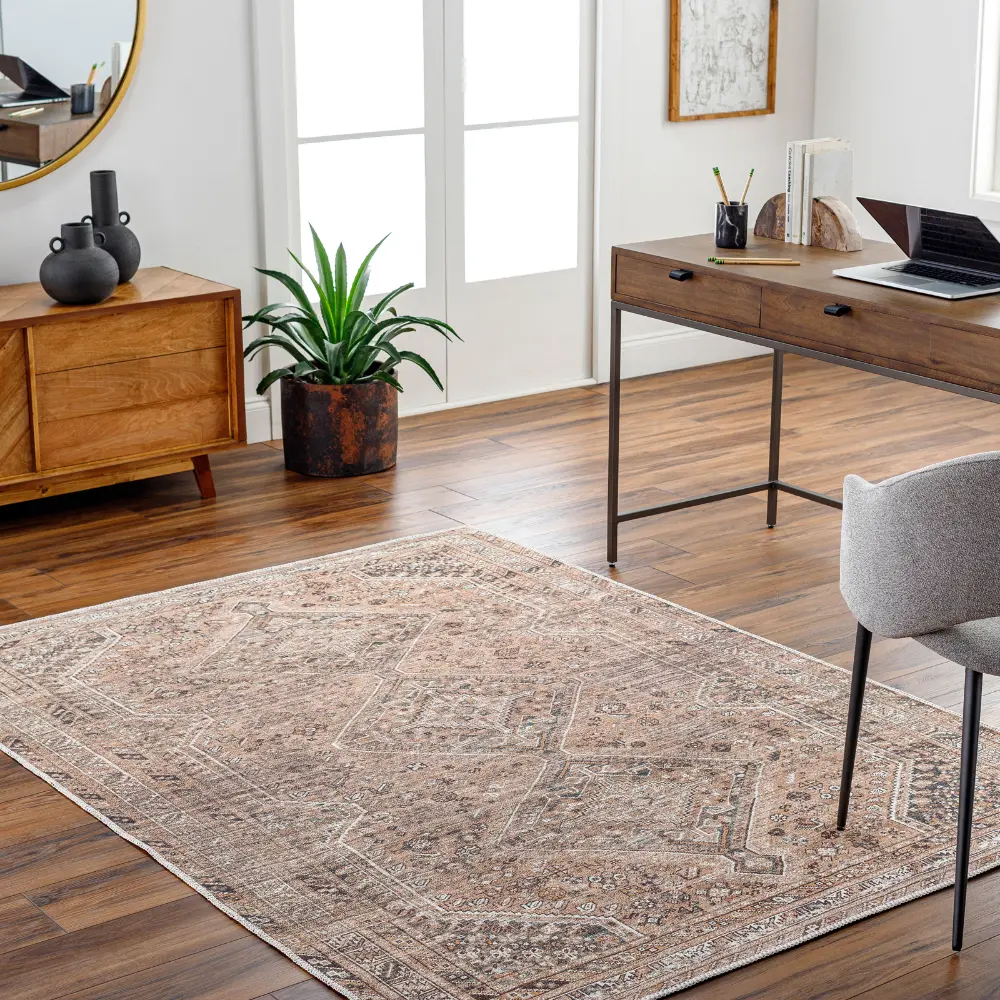 Calypso Machine Washable Traditionnal Boho Cider Rug - Image 2