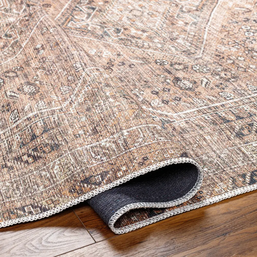 Calypso Machine Washable Traditionnal Boho Cider Rug - Image 8