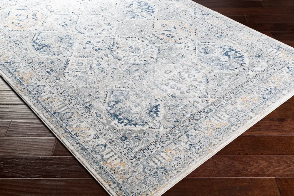 Camila Vintage Oriental Boho Light Grey Rug - Image 5