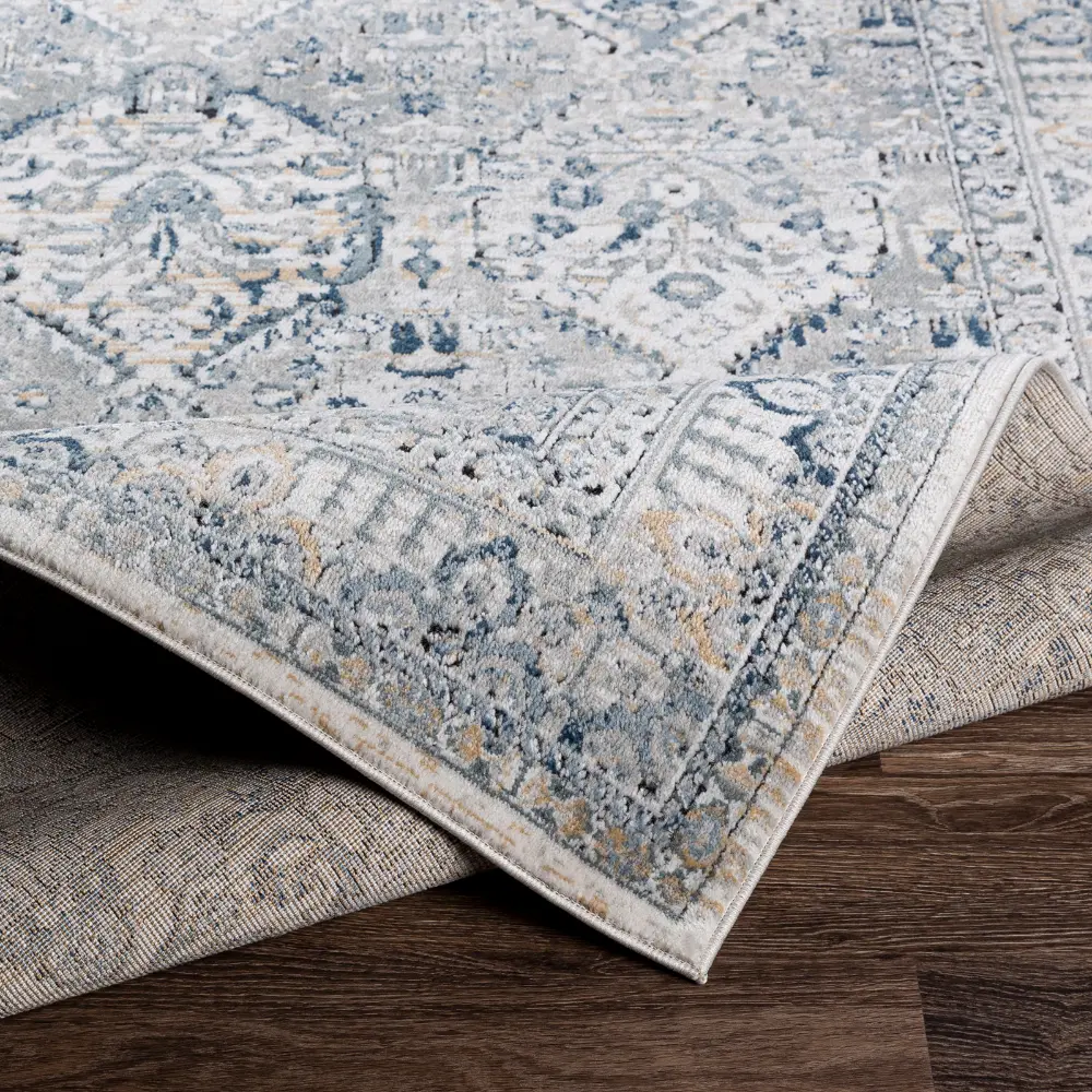 Camila Vintage Oriental Boho Light Grey Rug - Image 6