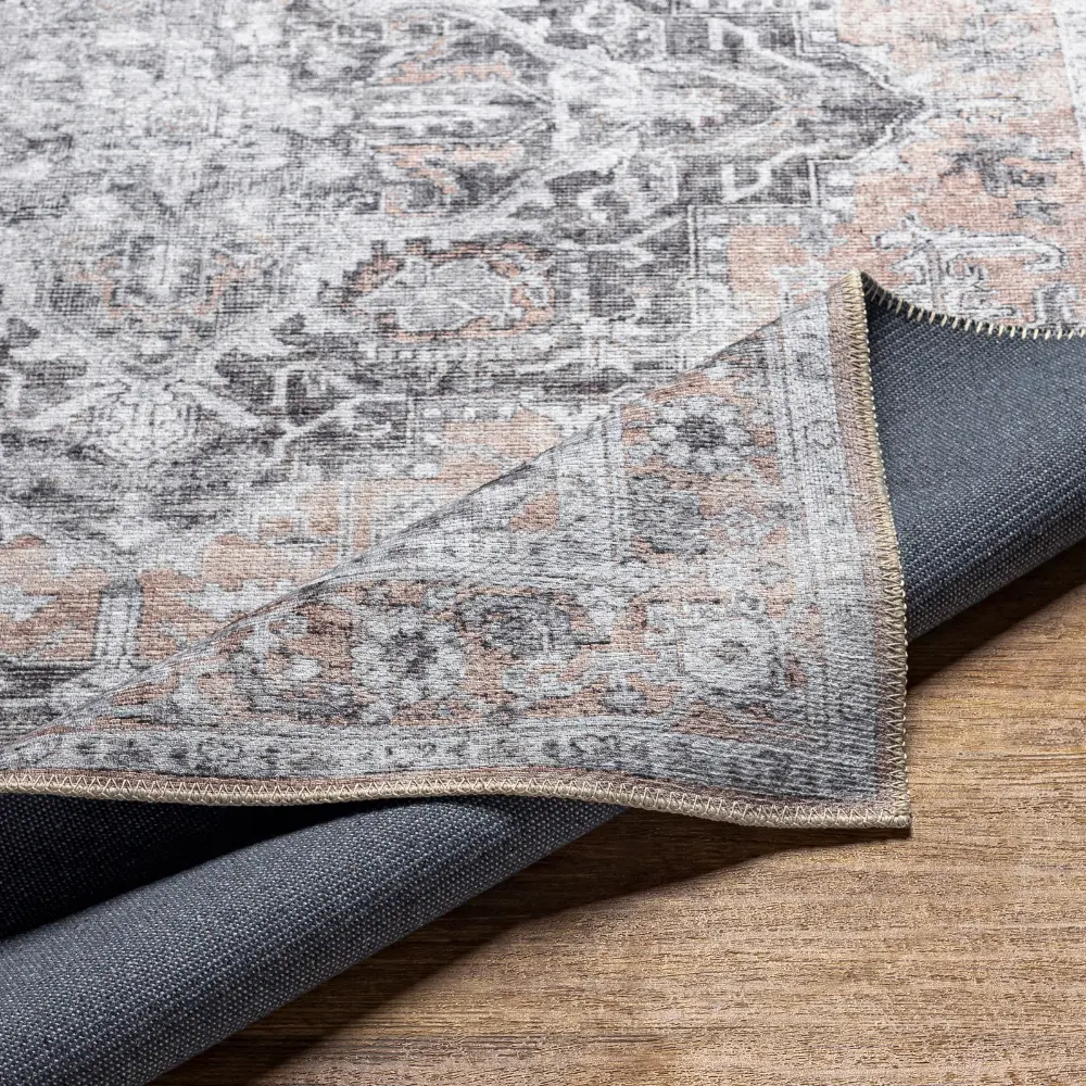 CAPUCINE Machine Washable Modern Boho Grey Rug - Image 6