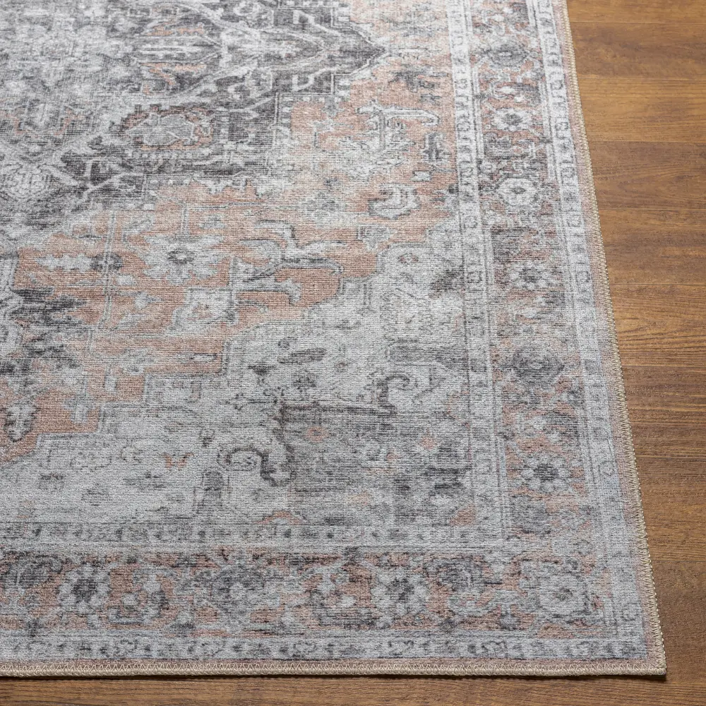CAPUCINE Machine Washable Modern Boho Grey Rug - Image 7