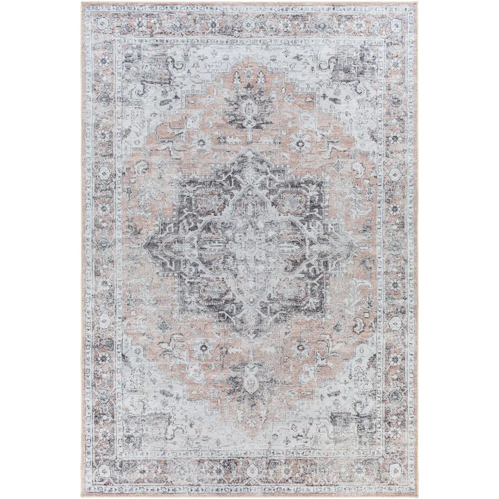 CAPUCINE Machine Washable Modern Boho Grey Rug - Image 9