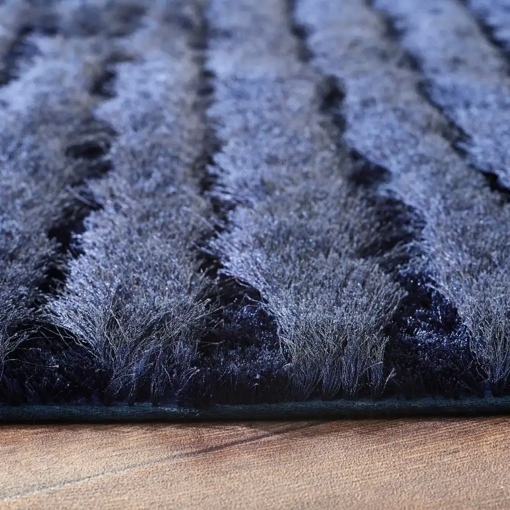 Carved Glamour Navy Rug - Image 3