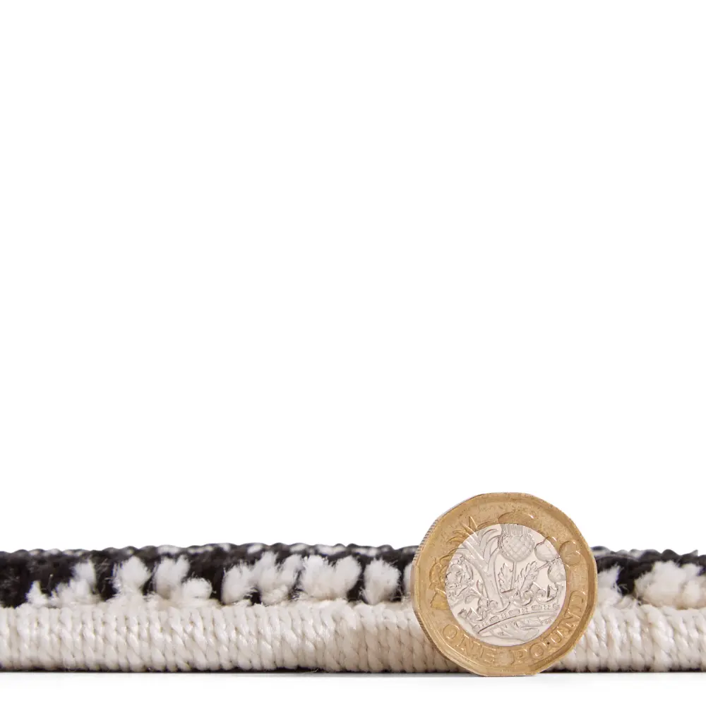 Catherine Lansfield Blocks Modern Abstract Black Rug - Image 5