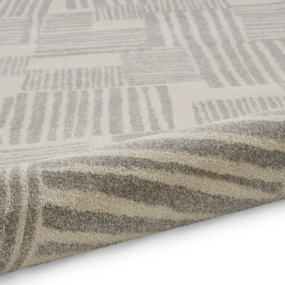 Catherine Lansfield Blocks Modern Abstract Grey  Rug - Image 9
