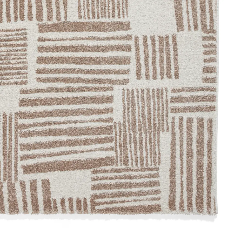 Catherine Lansfield Blocks Modern Abstract Natural Rug - Image 5