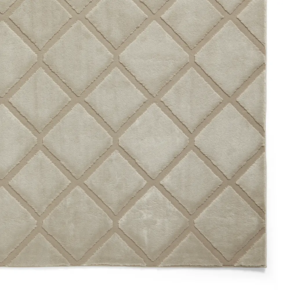 Catherine Lansfield Cosy Diamond Natural - Image 5