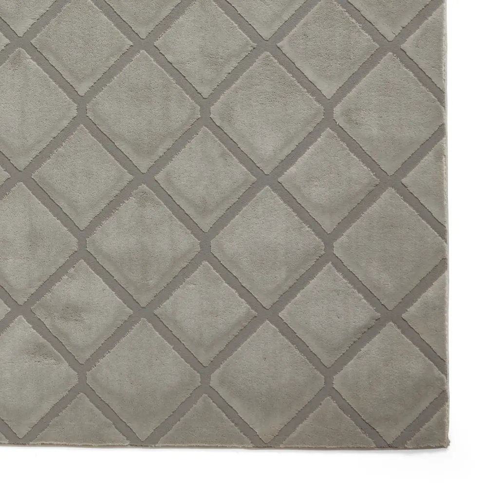 Catherine Lansfield Cosy Diamond Silver - Image 5