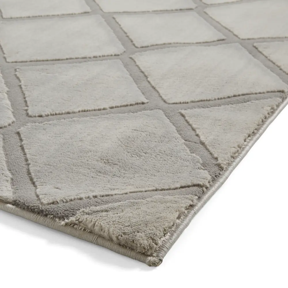 Catherine Lansfield Cosy Diamond Silver - Image 7