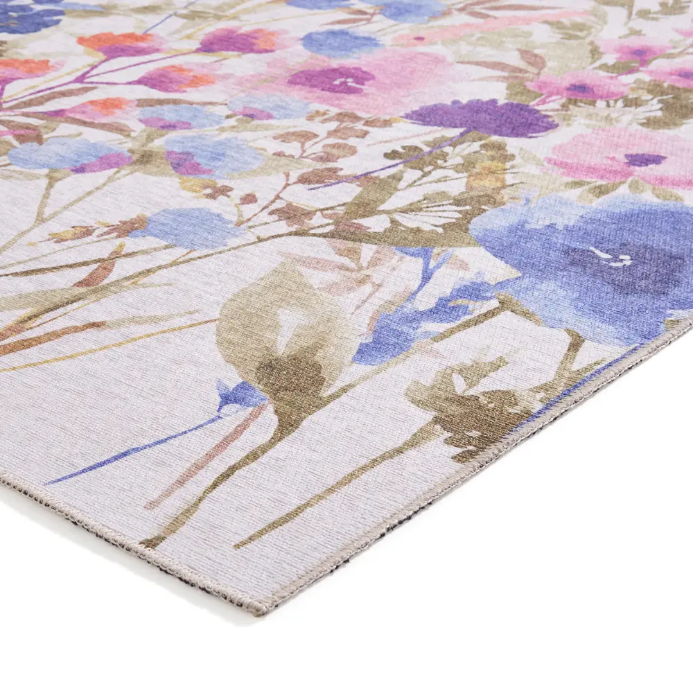 Catherine Lansfield Country Floral Purple Rug - Image 6
