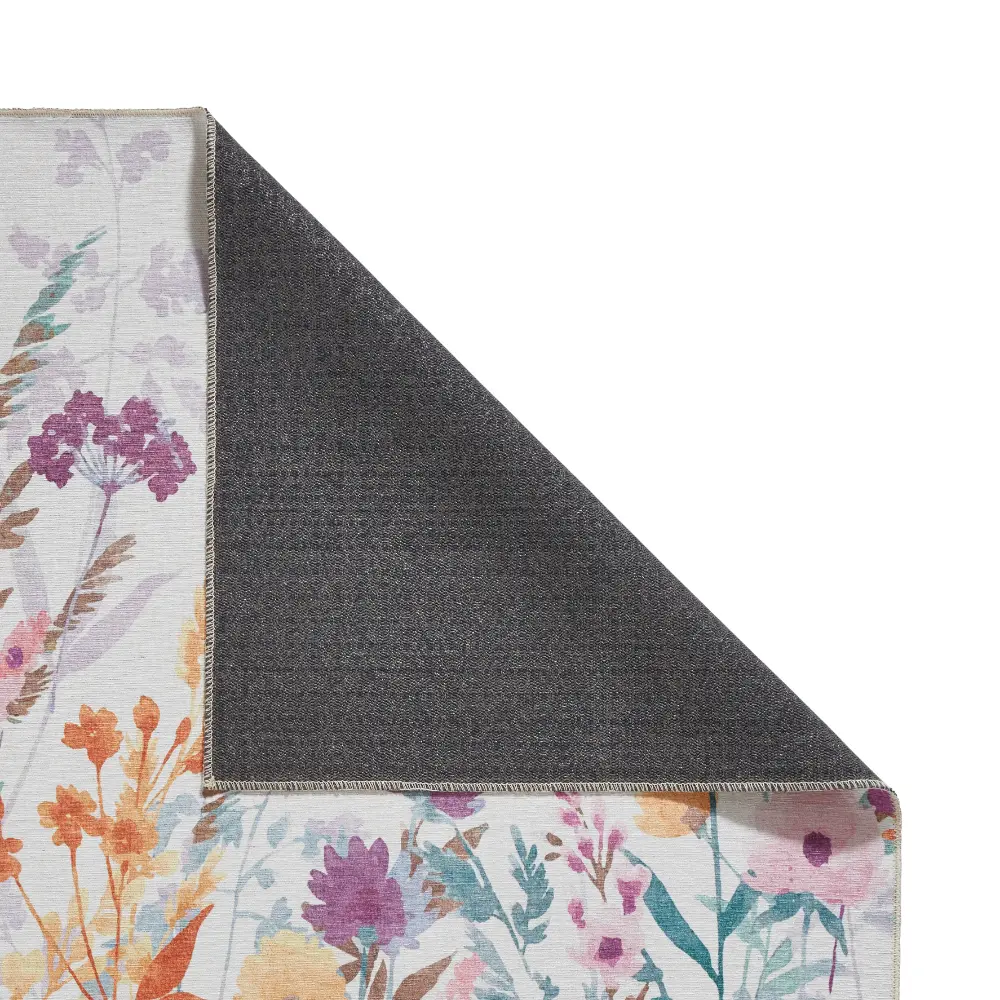Catherine Lansfield Country Floral Yellow Rug - Image 4