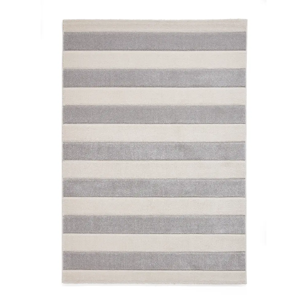 Catherine Lansfield Cove Stripe Modern Linear Grey Rug - Image 3
