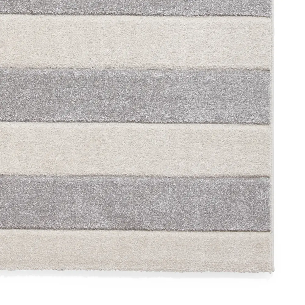 Catherine Lansfield Cove Stripe Modern Linear Grey Rug - Image 5
