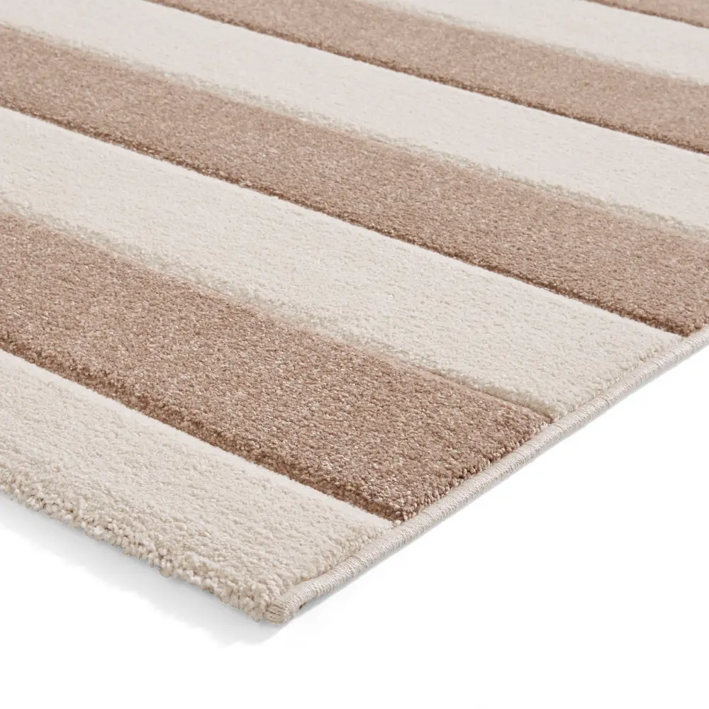 Catherine Lansfield Cove Stripe Modern Linear Natural Rug - Image 6