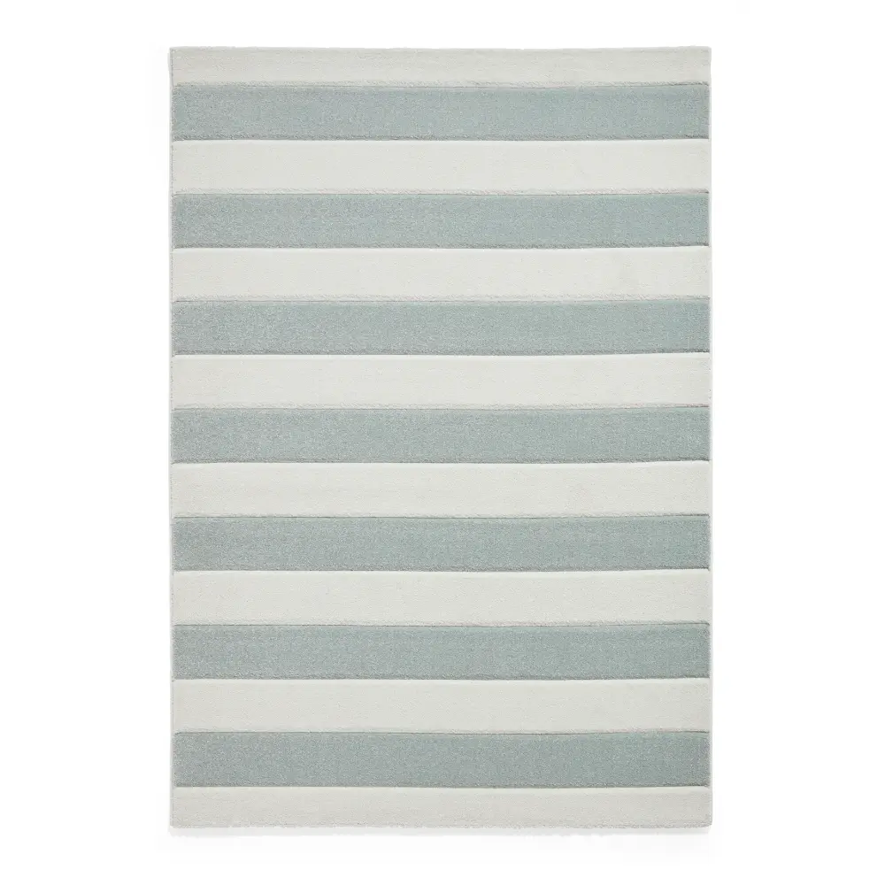 Catherine Lansfield Cove Stripe Modern Linear Sage Green Rug - Image 8