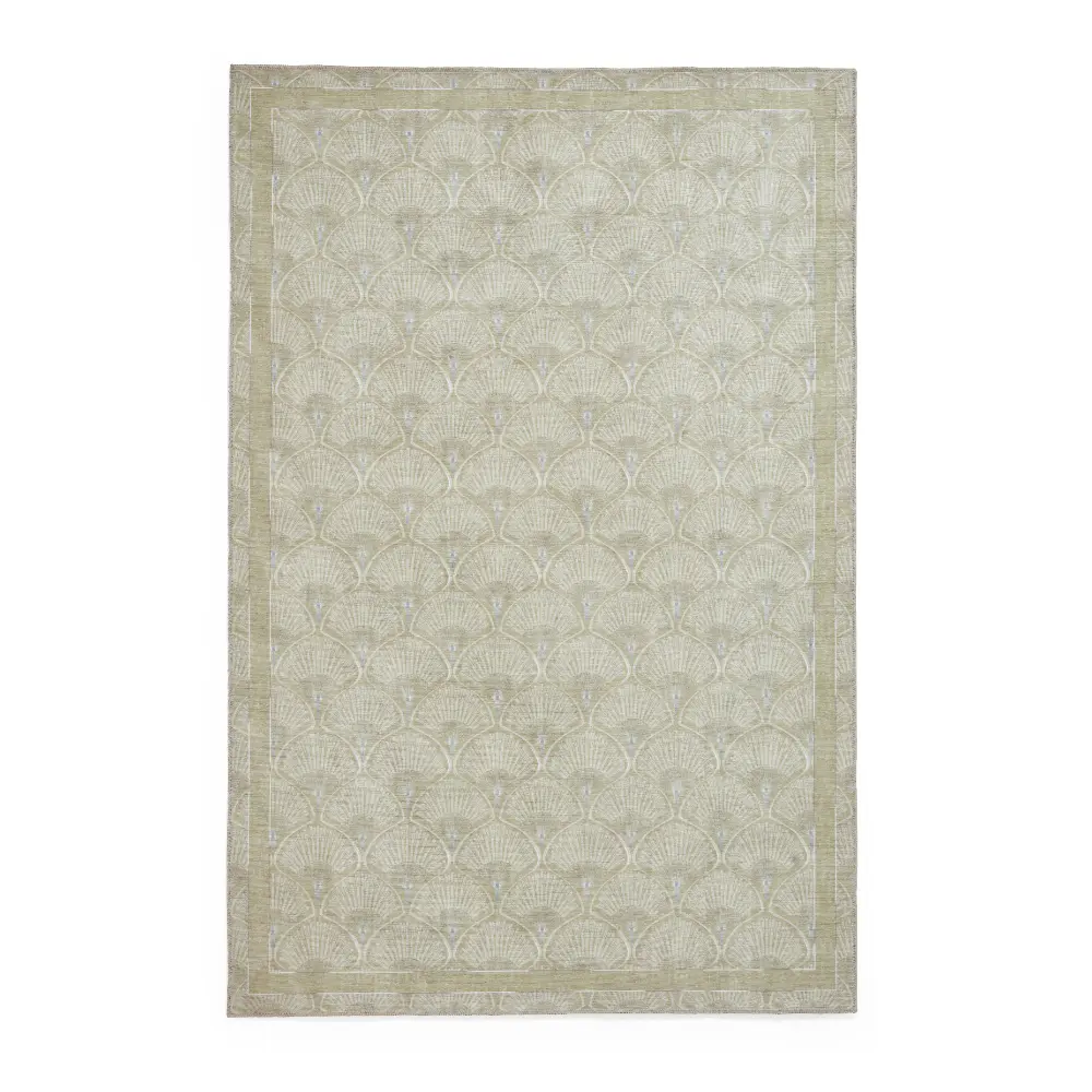Catherine Lansfield Deco Peacock Washable Green Rug - Image 3