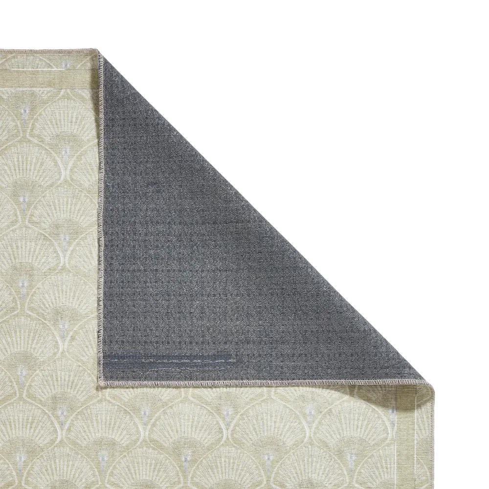 Catherine Lansfield Deco Peacock Washable Green Rug - Image 4