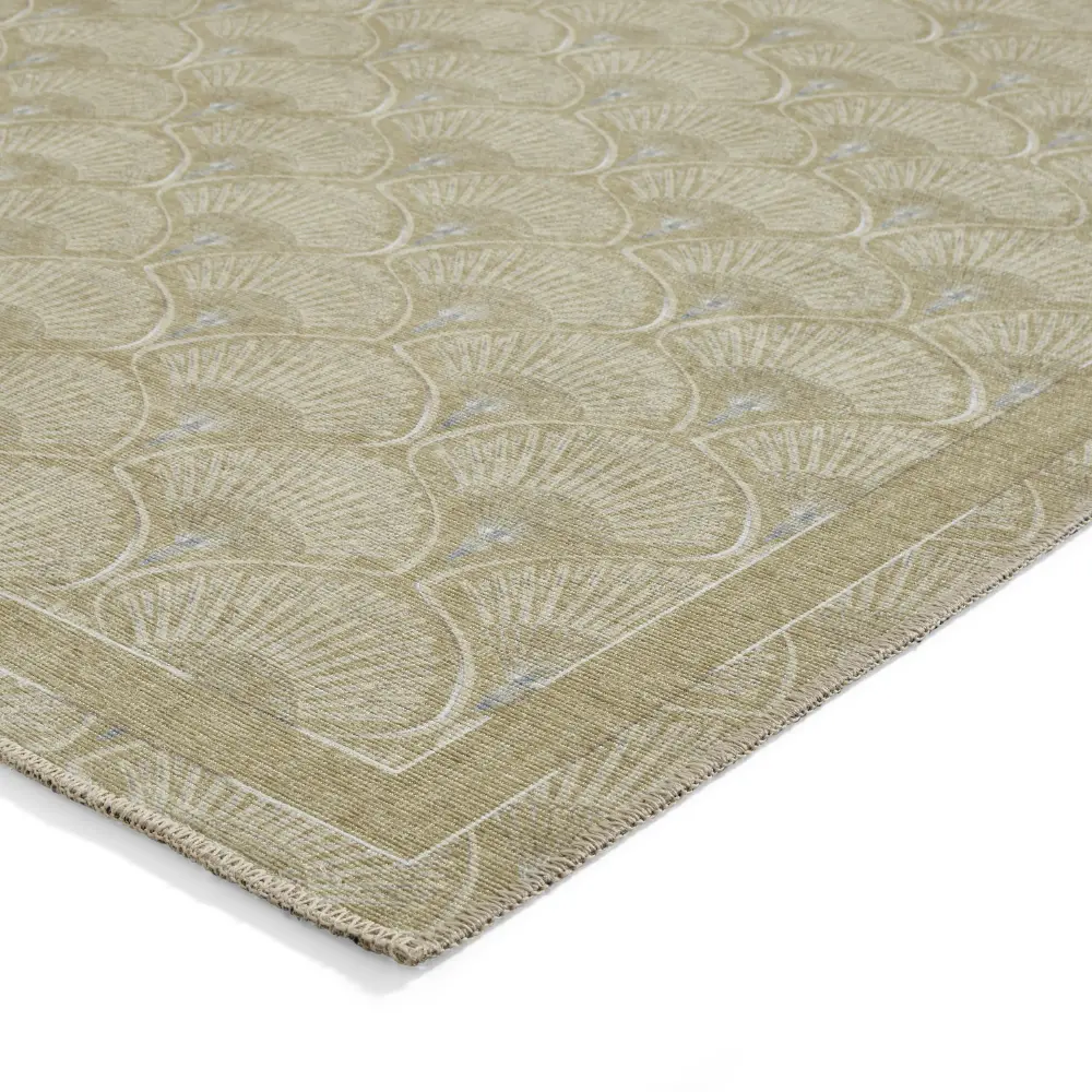 Catherine Lansfield Deco Peacock Washable Green Rug - Image 7